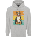 Australian Shepherd Dog Sheepdog Mens 80% Cotton Hoodie Sports Grey