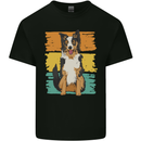 Australian Shepherd Dog Sheepdog Mens Cotton T-Shirt Tee Top Black