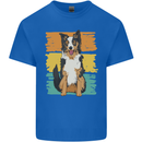 Australian Shepherd Dog Sheepdog Mens Cotton T-Shirt Tee Top Royal Blue