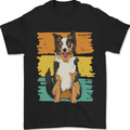 Australian Shepherd Dog Sheepdog Mens T-Shirt 100% Cotton Black