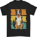 Australian Shepherd Dog Sheepdog Mens T-Shirt 100% Cotton Black