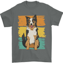 Australian Shepherd Dog Sheepdog Mens T-Shirt 100% Cotton Charcoal