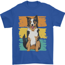 Australian Shepherd Dog Sheepdog Mens T-Shirt 100% Cotton Royal Blue
