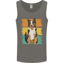 Australian Shepherd Dog Sheepdog Mens Vest Tank Top Charcoal