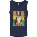 Australian Shepherd Dog Sheepdog Mens Vest Tank Top Navy Blue