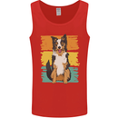 Australian Shepherd Dog Sheepdog Mens Vest Tank Top Red
