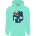 Australian Skull Australia Gym Biker Flag Childrens Kids Hoodie Peppermint
