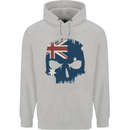 Australian Skull Australia Gym Biker Flag Childrens Kids Hoodie Sports Grey