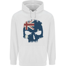 Australian Skull Australia Gym Biker Flag Childrens Kids Hoodie White