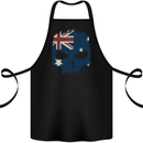Australian Skull Australia Gym Biker Flag Cotton Apron 100% Organic Black