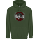 Austria Bodybuilding Flag Gym Training Austrian Childrens Kids Hoodie Forest Green