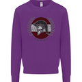 Austria Bodybuilding Flag Gym Training Austrian Kids Sweatshirt Jumper Purple