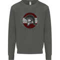 Austria Bodybuilding Flag Gym Training Austrian Kids Sweatshirt Jumper Storm Grey