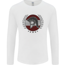 Austria Bodybuilding Flag Gym Training Austrian Mens Long Sleeve T-Shirt White