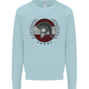 Austria Bodybuilding Flag Gym Training Austrian Mens Sweatshirt Jumper Light Blue