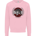 Austria Bodybuilding Flag Gym Training Austrian Mens Sweatshirt Jumper Light Pink