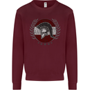 Austria Bodybuilding Flag Gym Training Austrian Mens Sweatshirt Jumper Maroon