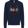Austria Bodybuilding Flag Gym Training Austrian Mens Sweatshirt Jumper Navy Blue