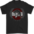 Austria Bodybuilding Flag Gym Training Austrian Mens T-Shirt 100% Cotton Black