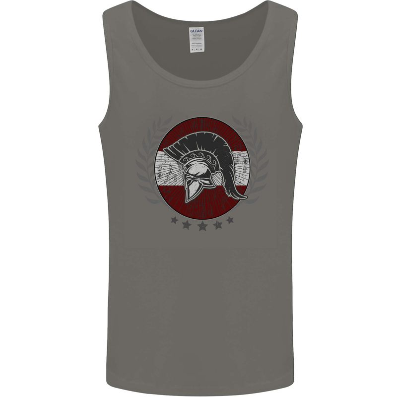 Austria Bodybuilding Flag Gym Training Austrian Mens Vest Tank Top Charcoal