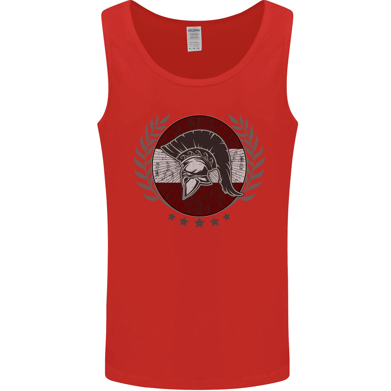 Austria Bodybuilding Flag Gym Training Austrian Mens Vest Tank Top Red