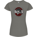 Austria Bodybuilding Flag Gym Training Austrian Womens Petite Cut T-Shirt Charcoal