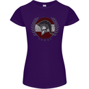 Austria Bodybuilding Flag Gym Training Austrian Womens Petite Cut T-Shirt Purple