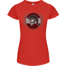 Austria Bodybuilding Flag Gym Training Austrian Womens Petite Cut T-Shirt Red