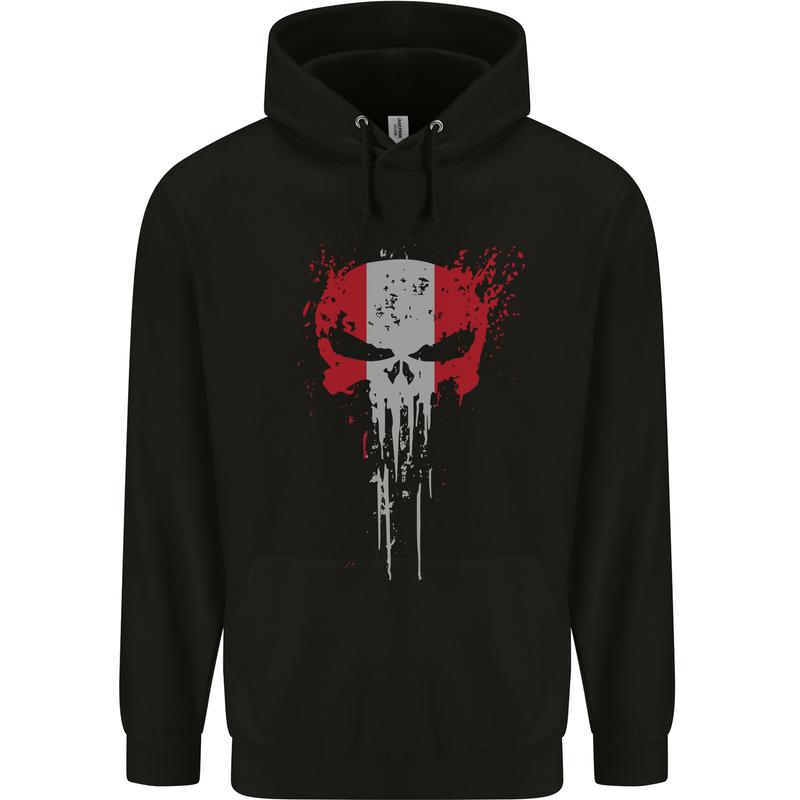 Austria Skull Gym Training Bodybuilding Mens 80% Cotton Hoodie Black