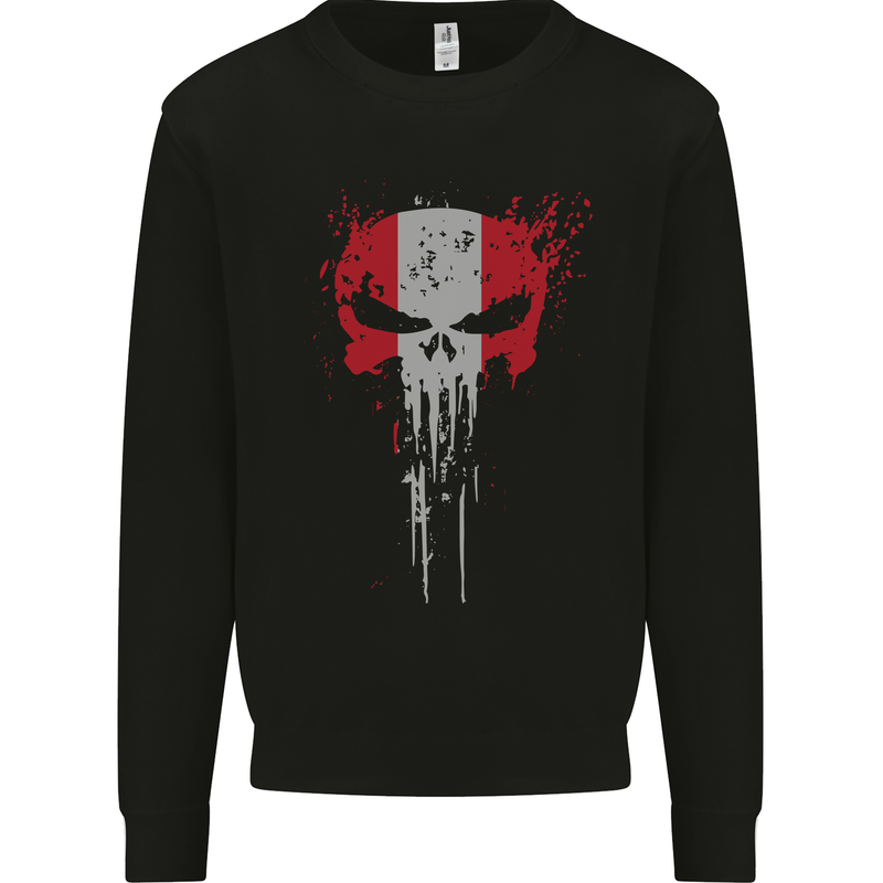 Austria Skull Gym Training Bodybuilding Mens Sweatshirt Jumper Black