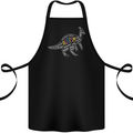 Autism Dinosaur Cotton Apron 100% Organic Black