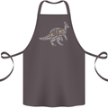 Autism Dinosaur Cotton Apron 100% Organic Dark Grey