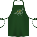 Autism Dinosaur Cotton Apron 100% Organic Forest Green
