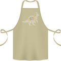 Autism Dinosaur Cotton Apron 100% Organic Khaki