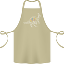 Autism Dinosaur Cotton Apron 100% Organic Khaki