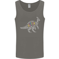 Autism Dinosaur Mens Vest Tank Top Charcoal