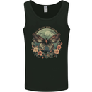 Autumn Butterfly and Flowers Mens Vest Tank Top Black