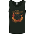 Autumn Catitude Cat Mens Vest Tank Top Black