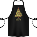 Avocado Christmas Tree Xmas Funny Food Cotton Apron 100% Organic Black