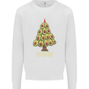 Avocado Christmas Tree Xmas Funny Food Kids Sweatshirt Jumper White