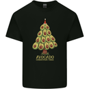 Avocado Christmas Tree Xmas Funny Food Kids T-Shirt Childrens Black