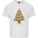 Avocado Christmas Tree Xmas Funny Food Kids T-Shirt Childrens White
