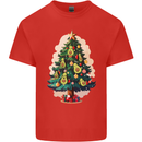 Avocado Christmas Tree Xmas Kids T-Shirt Childrens Red