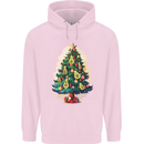 Avocado Christmas Tree Xmas Mens 80% Cotton Hoodie Light Pink