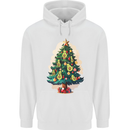 Avocado Christmas Tree Xmas Mens 80% Cotton Hoodie White