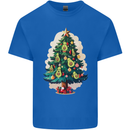 Avocado Christmas Tree Xmas Mens Cotton T-Shirt Tee Top Royal Blue