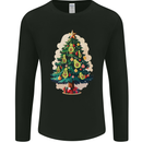 Avocado Christmas Tree Xmas Mens Long Sleeve T-Shirt Black