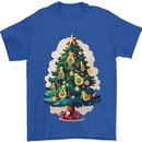 Avocado Christmas Tree Xmas Mens T-Shirt 100% Cotton Royal Blue