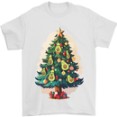 Avocado Christmas Tree Xmas Mens T-Shirt 100% Cotton White