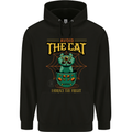 Avoid the Cat Funny Halloween Satanic Demon Childrens Kids Hoodie Black